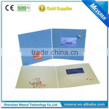 Slim LCD Video Brochure Video in Print Brochure Graphic Video Brochure photo-3
