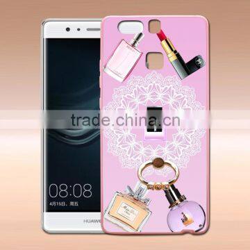 For Huawei P9 High Quality New Perfume Design Luxury Fashion TPU+PC Phone case With Ring Bracket