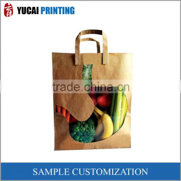 Creativity customized Brown Kraft paper bag gift shopping bag