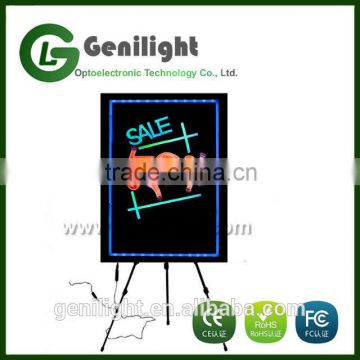 New Invention 2016 Best Sell 60*40cm Acrylic Led Writing Board