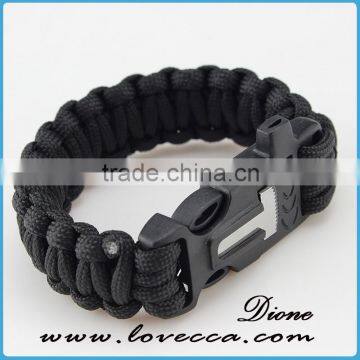 Survival Gear Christmas Paracord Survival Bracelet Fashion Sport Bracelet with Firestarter and Striker