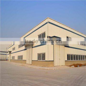 Steel Galvanized Prefabricated Warehouse with Sandwiched Panel Wall