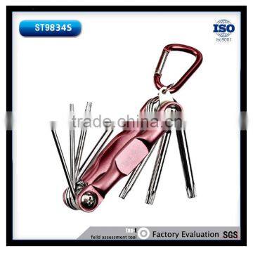 7PCS HEX KEY SET WITH KEY CHAIN