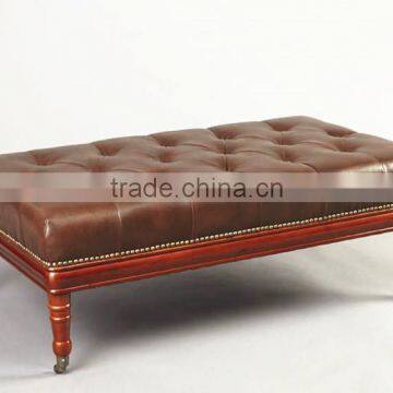 Leather Chair and Ottomans photo-2