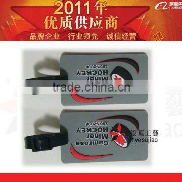 Factory Direct Sales cheap pvc rubber luggage tag