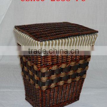 new style of willow laundry basket