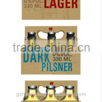 Beer paper counter display box with customer brand name