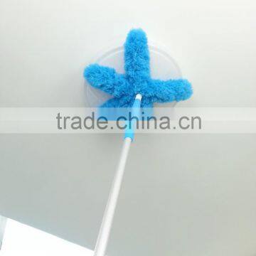 2m telescopic long blue microfiber duster