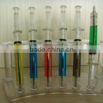 2013 Wholesale translucent syring pen/injection shaped