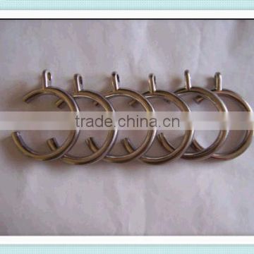 Plate Openable C Brushed Nickel Curtain Rings