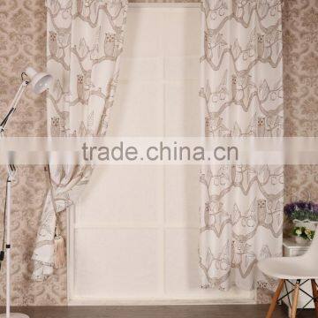 2016 New American Style Jacquard Printed Curtain Panel