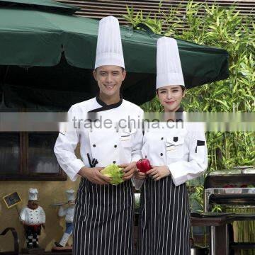 White Customized With Good Quality Double Breasted Bragard Chef Uniform