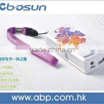 Pretty design emergency power bank for female