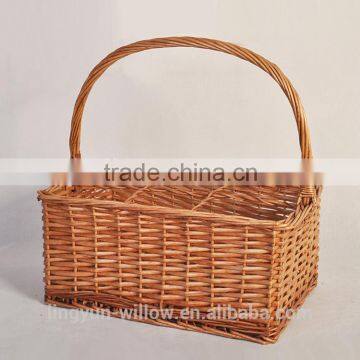 factory supply cheap wicker bottle holder basket