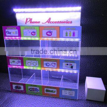 SSW-CA-101 Acrylic Head-set Counter Top Display With LED Lights photo-3