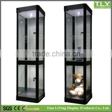 Clear Glass Display Cabinet Vitrine Figurine Showcase