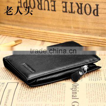 purse men genuine leather with zip customized design
