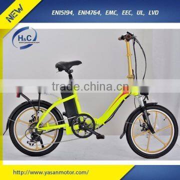 8FUN 20'' Cheap lithium 36v 10Ah 250w Foldable electric bicycle Folded type, easy carrying