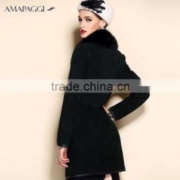 Top Quality Women's Sheared Black Mink Reversible Fur Coat photo-3