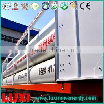 ISO11120 Luxi China Made Cng Semi-Trailer With 3 Axle Chasis