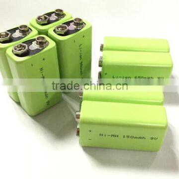 180mAh 9V NiMh Rechargeable Battery Power Tools Ni-Mh Battery