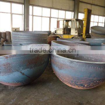 hebei carbon steel corrugated end cap, air tank heads