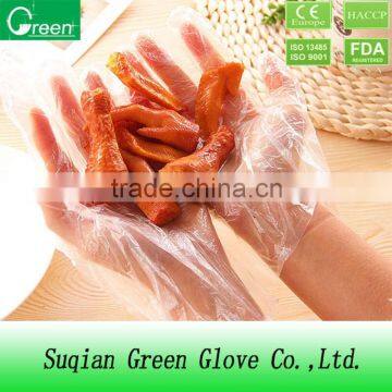 food grade LDPE/HDPE/CPE/TPE disposable plastic polyethylene PE gloves