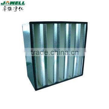 HVAC high efficiency V shape air Intake filter hepa filter