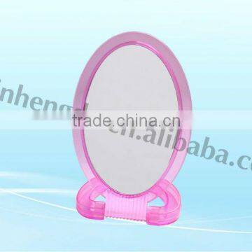 pink round home make-up mirror