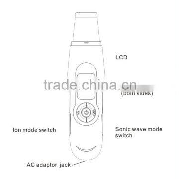 AYJ-H100D(CE) New Arrival Home Use Ultrasonic Skin Scrubber photo-3