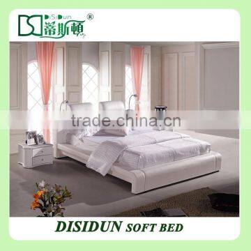 King Size Leather Soft Bed,High Quality Low Price Soft Bed Frame DS-857