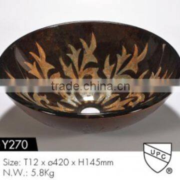 Tempered Glass vessel with cUPC certificate Y270