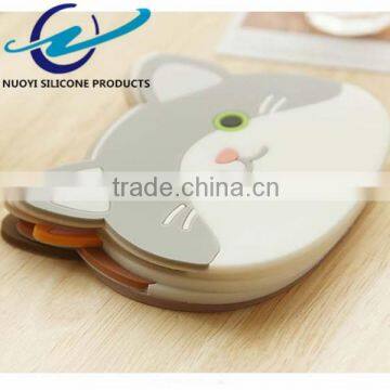 Animal shape silicone coasters mat pad cushion