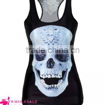 Death Diamond Printed Summer Tank Top BX078 workout tank top women