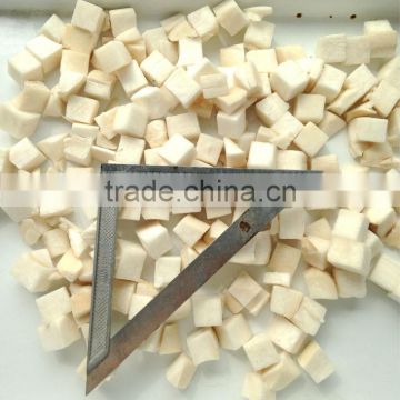 Frozen king oyster mushroom cube