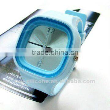 2012 hot sale silicone jelly wristwatch