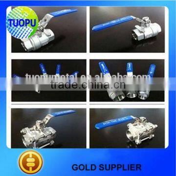 TUOPU npt threaded stainless steel ball valve,duplex stainless steel ball valve supply