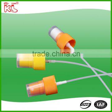 2016 Alibaba popular orange yellow 24/410 mist sprayer hot sales in Egypt