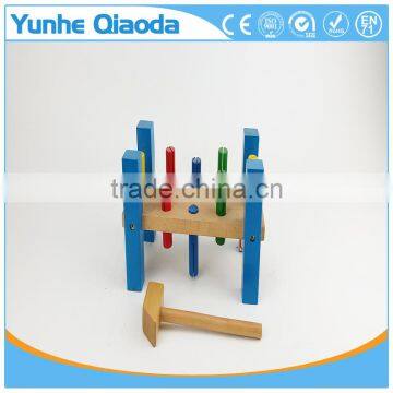 Christmas Thanksgiving Gifts Classic Toddler Game Wooden Hammer Toy Pound-A-Peg Pounding Bench Early Explorer photo-3