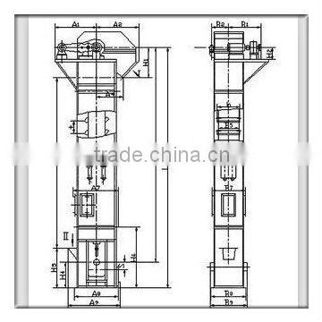 Large capacity good quality buckets elevating machine for sale