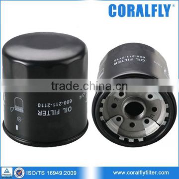 PC130-7 Excavator Parts Oil Filter 600-211-2110