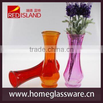 2016 Vintage Glass Colored Flower Bud Vase photo-2
