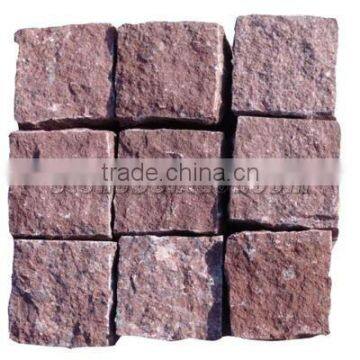 Red granite cobblestone