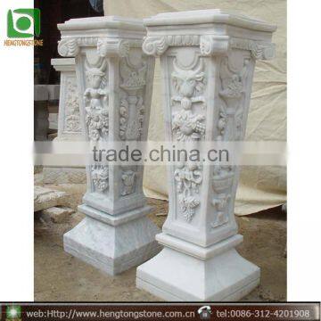 Nice Roman Art Square Marble Pillars