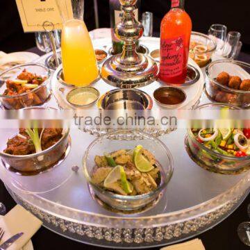 Black Crystal Lazy Susan/black Dining Lazy Susan/ Banquet Lazy Susan photo-4