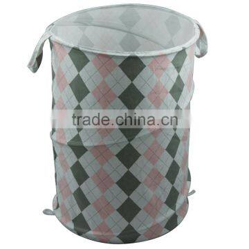 Canvas Laundry Hamper, Rhombic Pattern photo-2