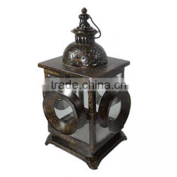 2017 High Qulity Ceramic Outdoor Decorative Antique Color Wood Candle Lantern