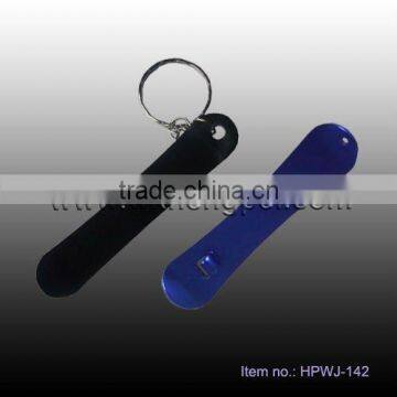 simple metal bottle opener keychain holder