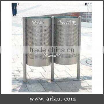 Arlau outdoor park wall mounted garbage can