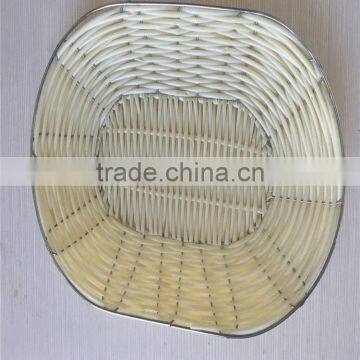 Hot Sale Handmade Plastic Rattan Bread Basket